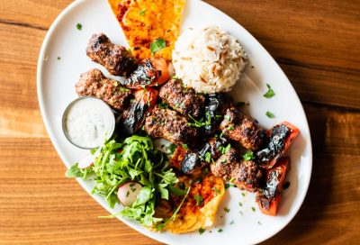Adana Kebab - hand-chopped lamb, onions, red peppers, Turkish crushed peppers